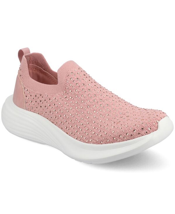 ジュルネ コレクション レディース シューズ スニーカー Journee Collection Womens Linnea Embellished Slip On Sneakers Pink Blin