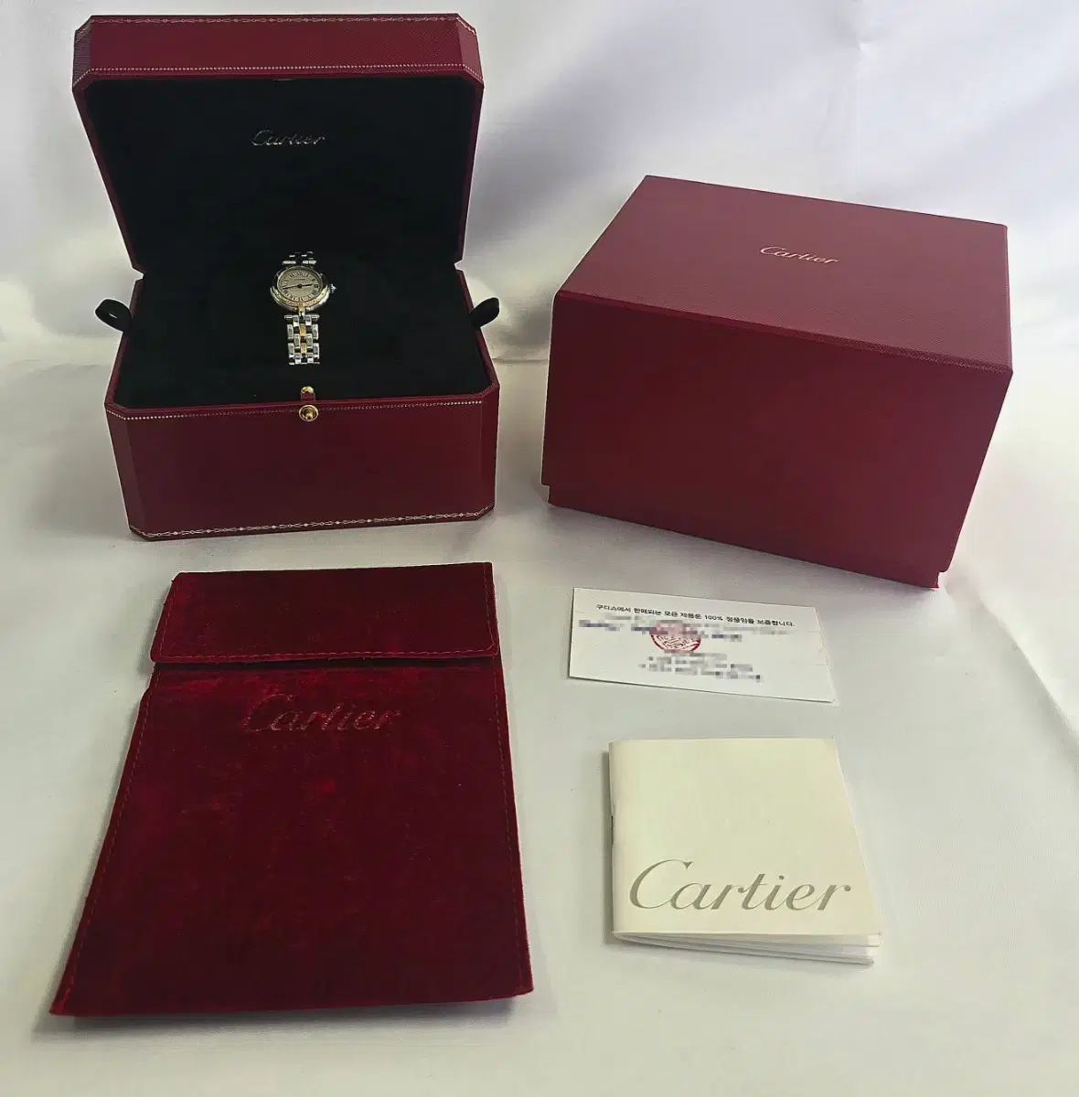100% 正規品 カルティエ パンテール ドゥ カルティエ ヴァンドーム ローズゴールド 18K コンビ時計