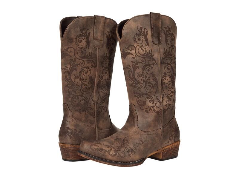 ローパー レディース シューズ ブーツ・レインブーツ トール Roper Tall Stuff Brown Faux Leat ブラウン