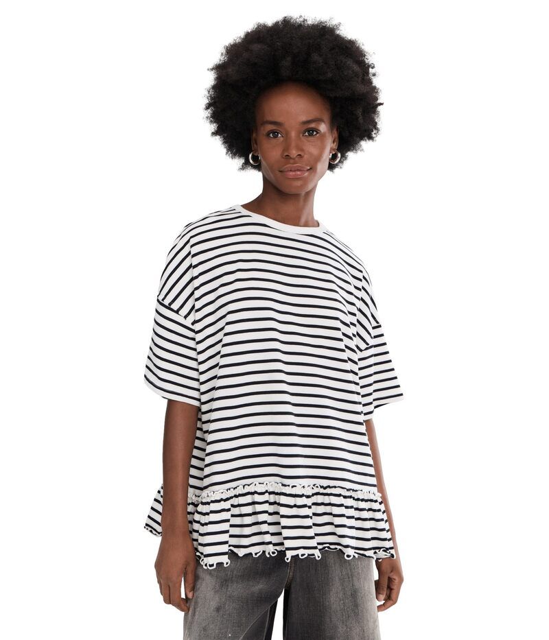 フリーピープル レディース トップス シャツ Free People We The Free The Mostriped Tee BlackWhite Com ホワイト