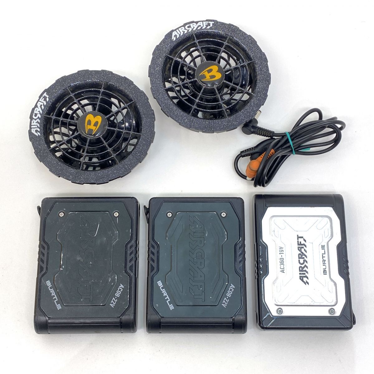 AIRCRAFT AC08-2 ファンユニットとバッテリーセット 健康用品 AC08