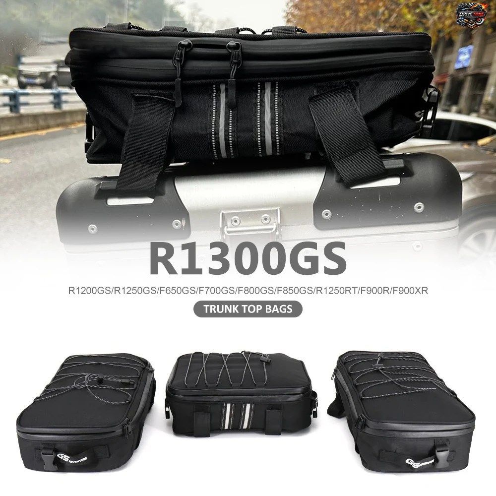 BMW R1300GS R1250GS F750GS R1200GS用新型バイクトップバッグ 多機能トップボックス パニア サイドケース ラゲッジバッグ サドルバッグ