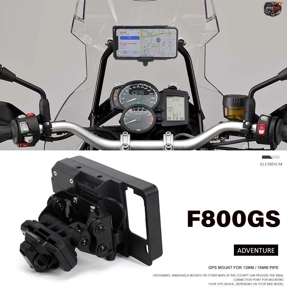 汎用モーターサイクルアクセサリー GPSマウントクロスバー O 13/16 MM BMW F800GS F800GS ABS ADV ADVENTURE 2014 - 2018 2019用