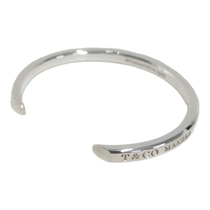 TIFFANY ティファニー ブレスレット メイカーズナローカフ バングル SV925 幅4mm 腕回り約15.5cm 22.8g 【中古】 12606K117