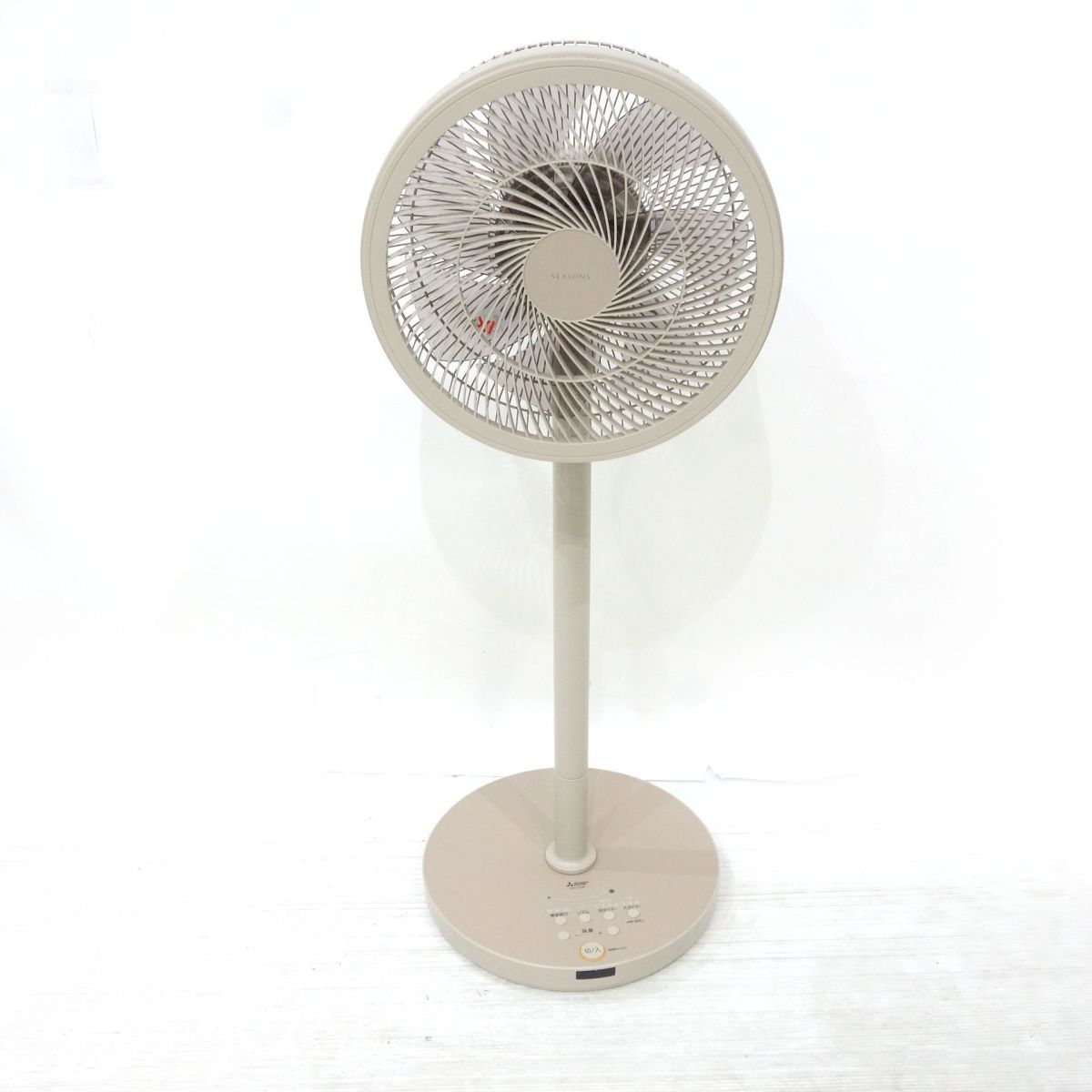三菱電機 MITUBISHI ELECTRIC DCモーター搭載 サーキュレーター 扇風機 SEASONS R30J-DMB リモコン付き モカベージュ 2022年製 ※中古