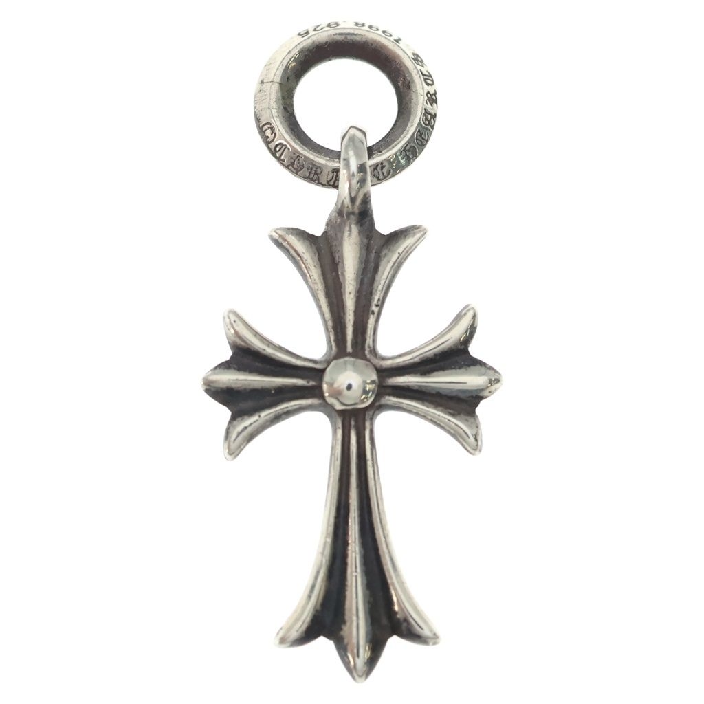 CHROME HEARTS (クロムハーツ) TINY CH CROSS タイニーCHクロス チャーム ネックレストップ シルバー BCA382