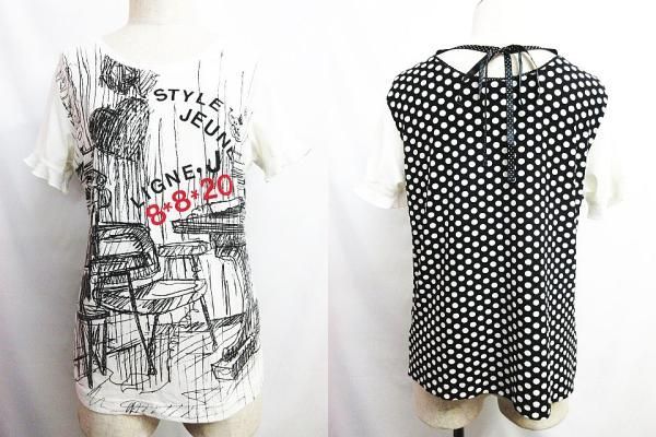 TOKUKO 1er VOL トクコ・プルミエヴォル プリント Tシャツ 半袖 フリル