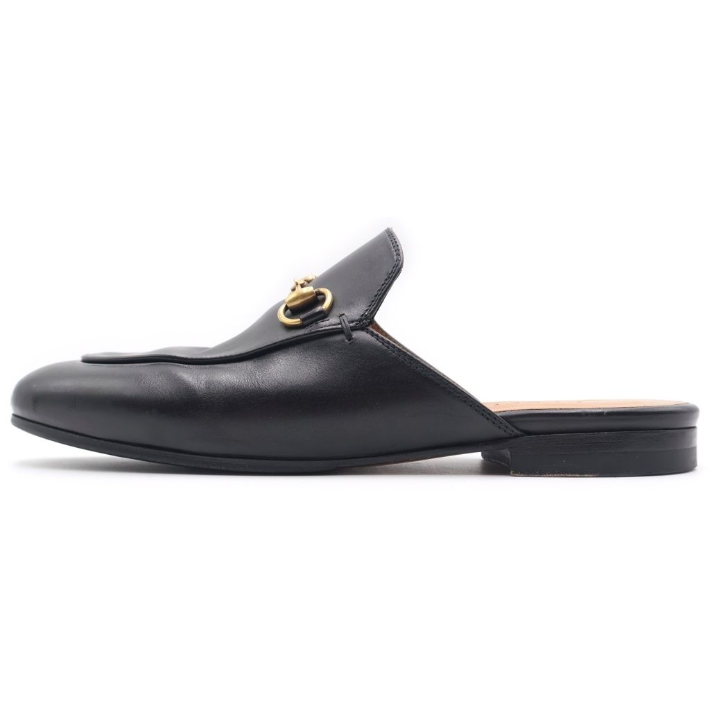 GUCCI (グッチ) ホーズビット ミュール ブラック レザー #36 423513