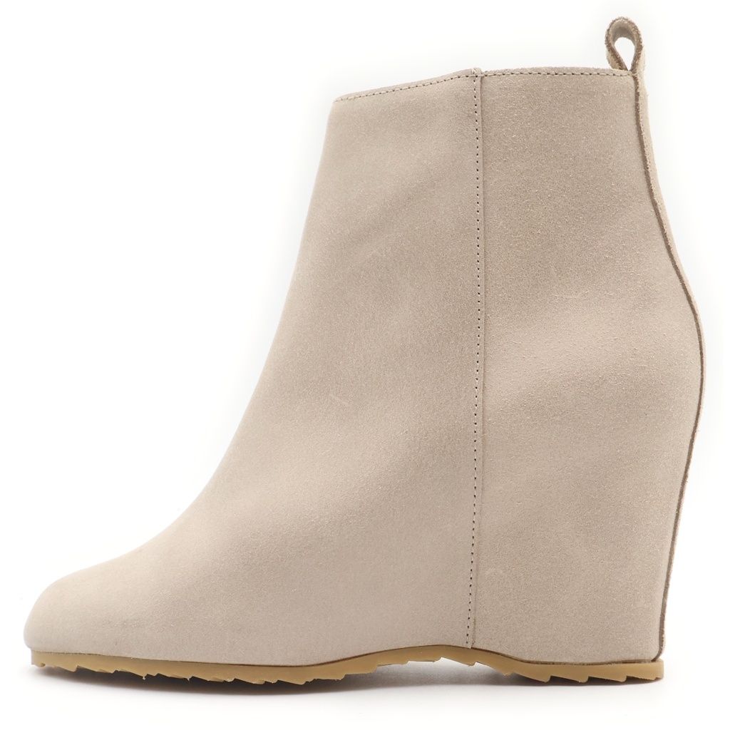 MM6 Maison Margiela (エムエムシックスメゾンマルジェラ) サイドジップスエード ブーツ 37 グレー S40WU0045