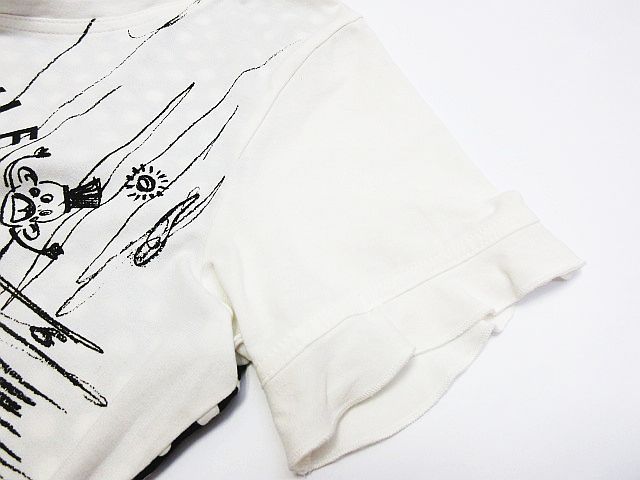 TOKUKO 1er VOL トクコ・プルミエヴォル プリント Tシャツ 半袖 フリル
