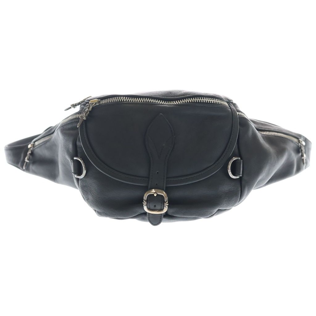 CHROME HEARTS (クロムハーツ) #1 SNAT PACK スナットパック ダガージップ ガンスリンガーベルト レザーウエストバッグ ブラック