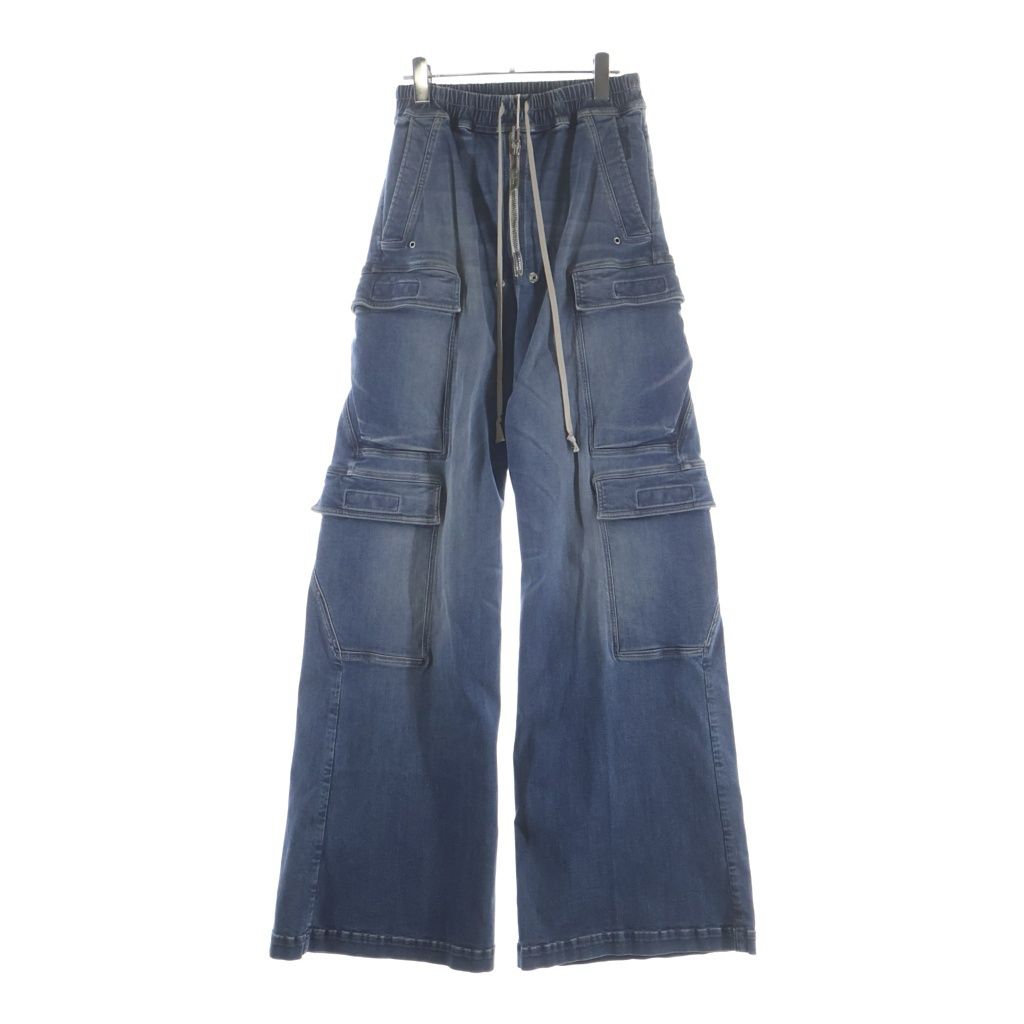 DRKSHDW (ダークシャドウ) DENIM DOUBLE CARGO JUMBO BELASデニム ダブルカーゴ ジャンボベラ ワイドデニムパンツ インディゴ DS01E3324-SDWB
