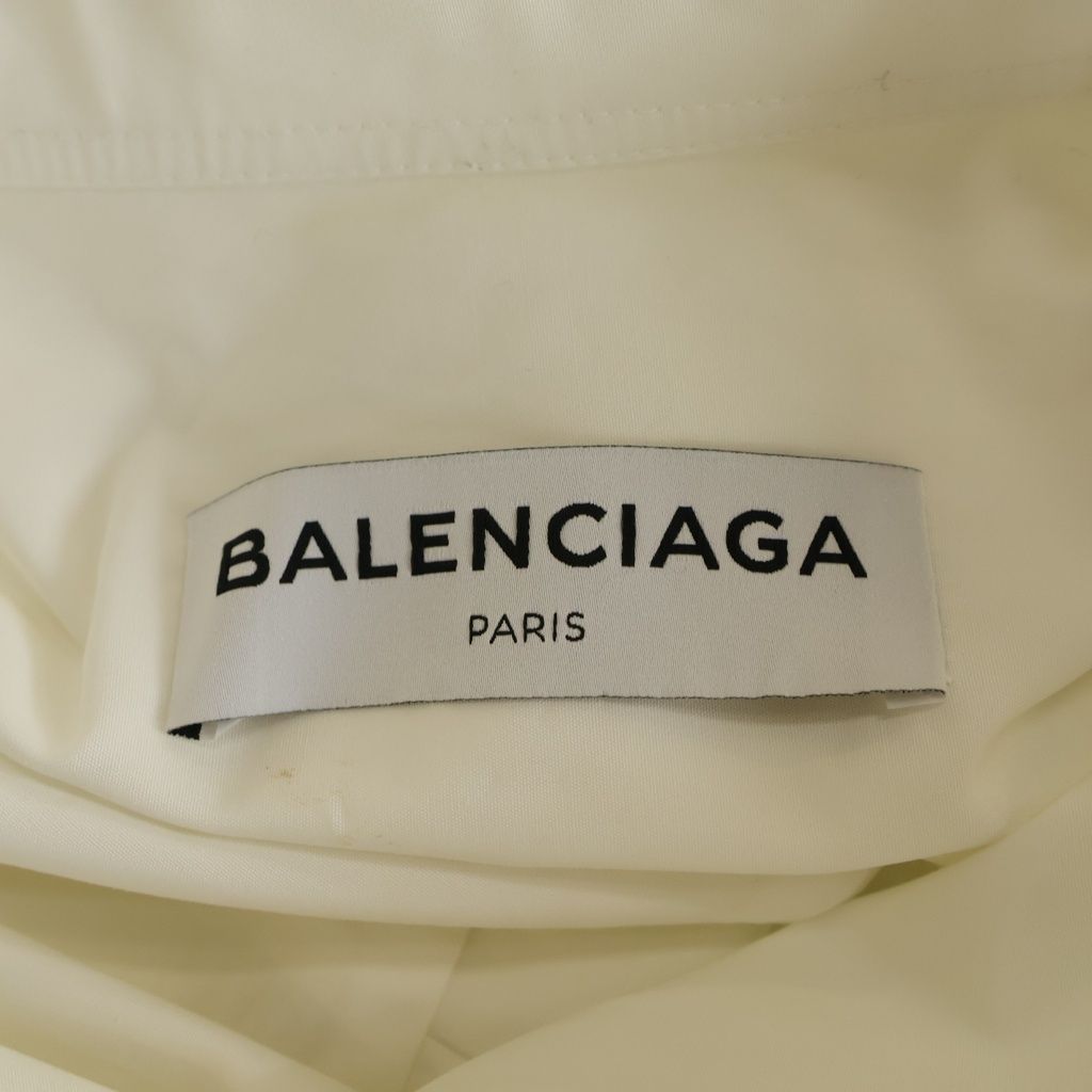 BALENCIAGA (バレンシアガ) スカーフカラー コットン 長袖シャツ