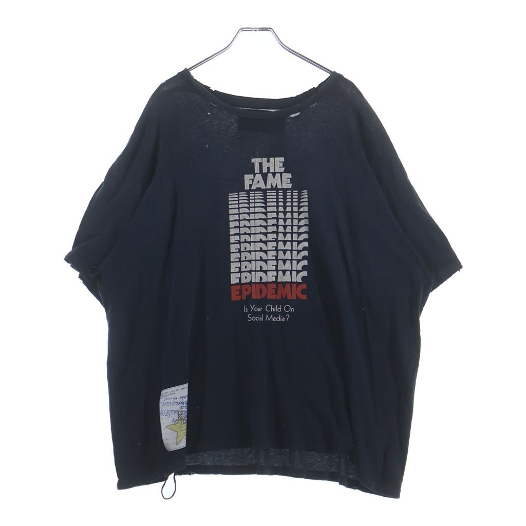 Paly Hollywood (パリーハリウッド) FAME EPIDEMIC TEE グラフィック 半袖Tシャツ カットソー チャコールグレー