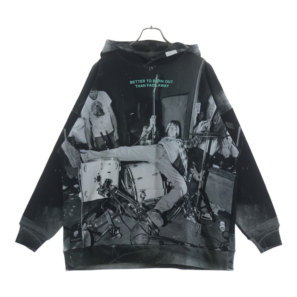 TALKING ABOUT THE ABSTRACTION (トーキング アバウト ザ アブストラクション) CHALES PHOTO PARKA チャールズ フォト プルオーバースウェットパーカー フーディー グレー SS-PPK-001A