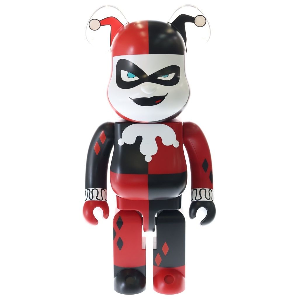 MEDICOM TOY (メディコムトイ) HARLEY QUINN 1000% ベアブリック ハーレイクイン フィギィア 人形 ブラック/レッド