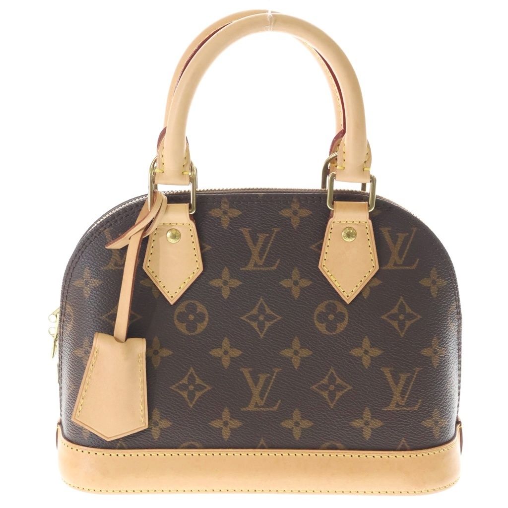 LOUIS VUITTON (ルイヴィトン) アルマBB モノグラム PVC レザー 2WAY ハンド ショルダーバッグ ブラウン M46990
