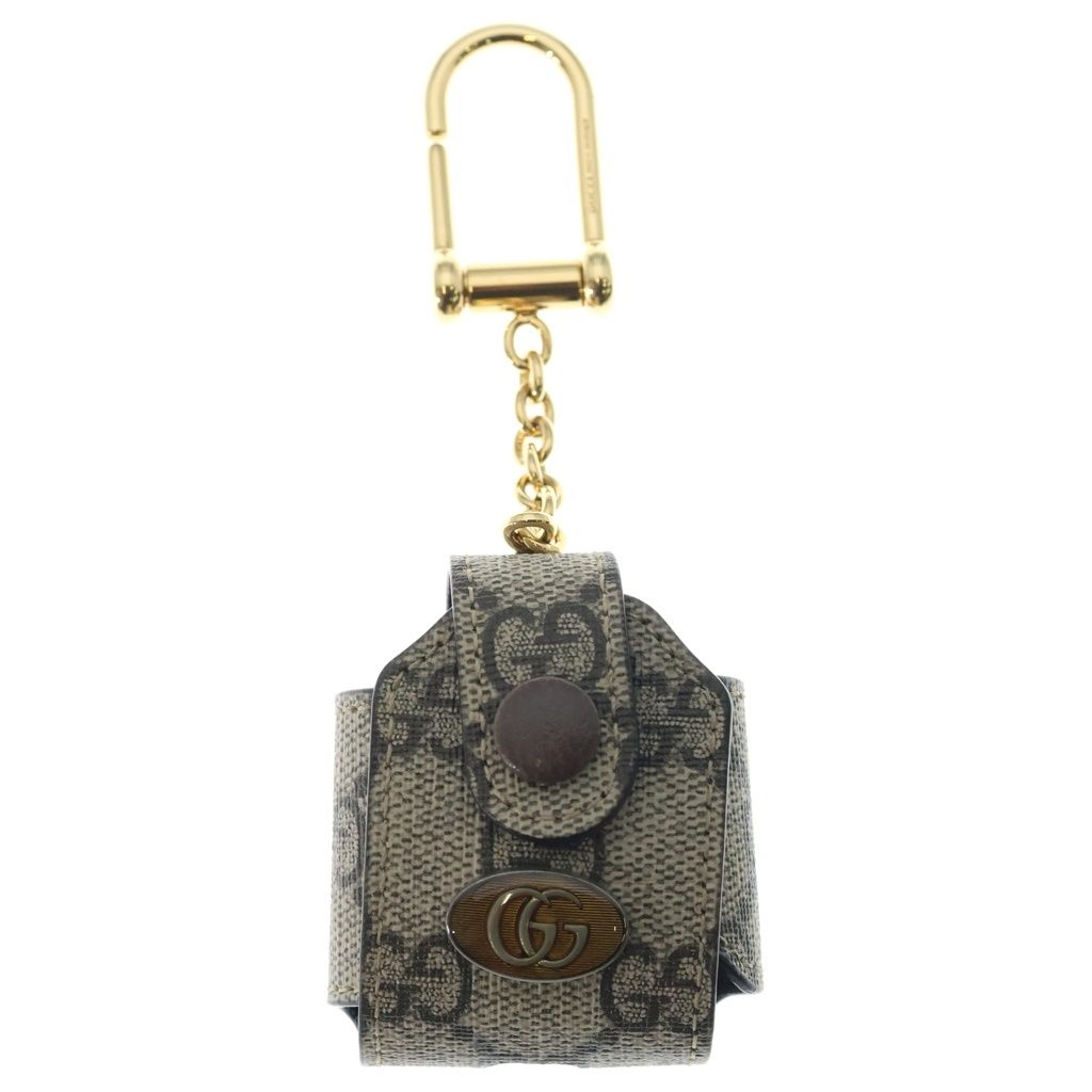 GUCCI (グッチ) オフィディアGG GGスプリーム PVC エアポッズケース 596720 ベージュ