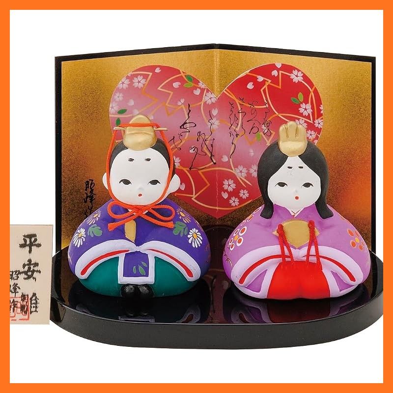【新品】 雛人形 おさな雛 平安童内裏雛 平飾り 親王飾り コンパクト ひな祭り 桃の節句 インテリア SA-056