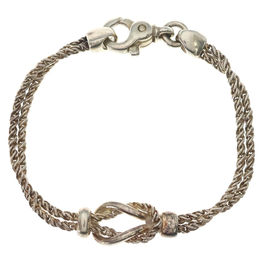 TIFFANY & Co. (ティファニー) ダブルロープ センターノット ブレスレット シルバー