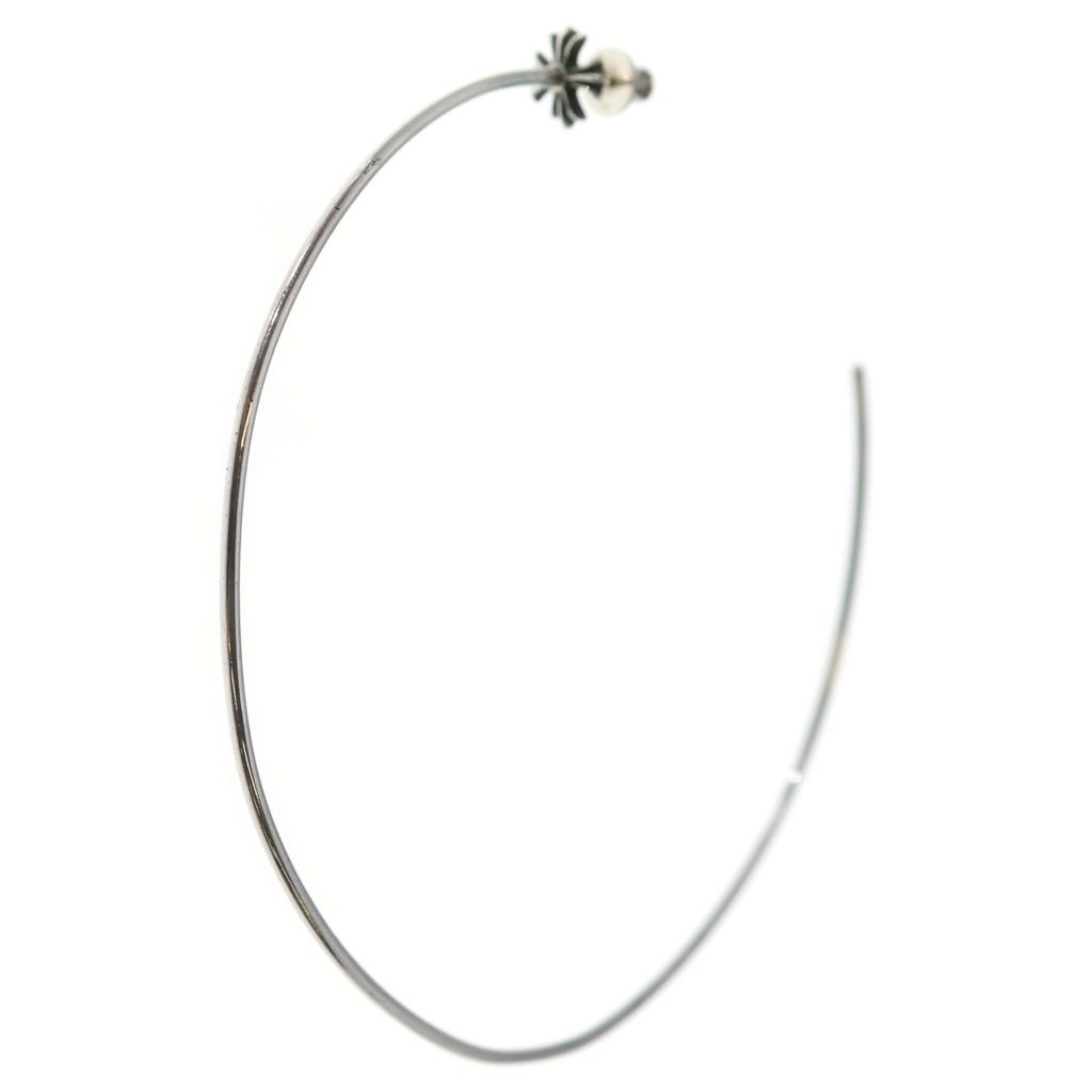 CHROME HEARTS (クロムハーツ) HOOP CH PLS CHプラス フープ ピアス シルバー BCA099