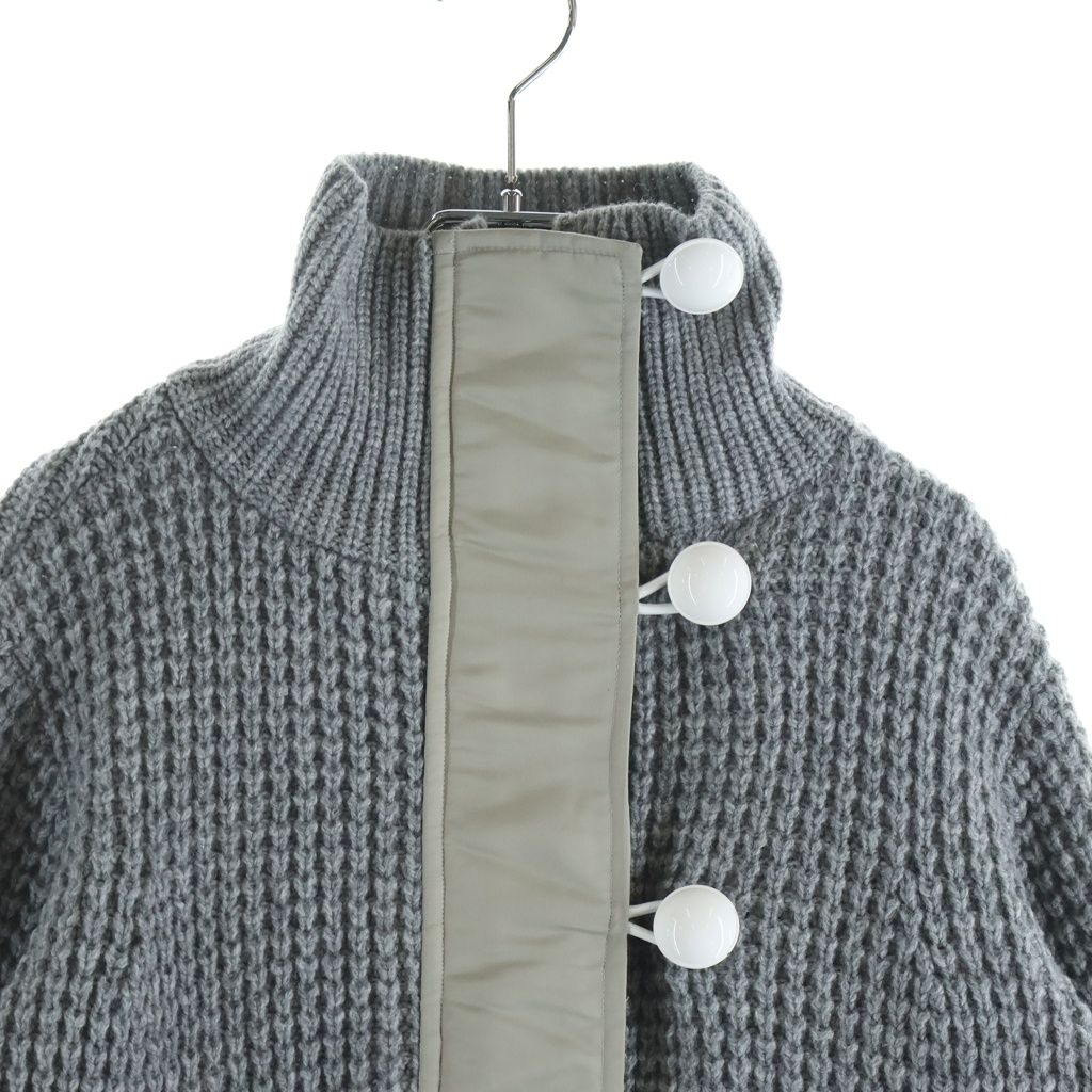 Sacai (サカイ) 17AW ドッキング ニット ボンバー ジャケット グレー