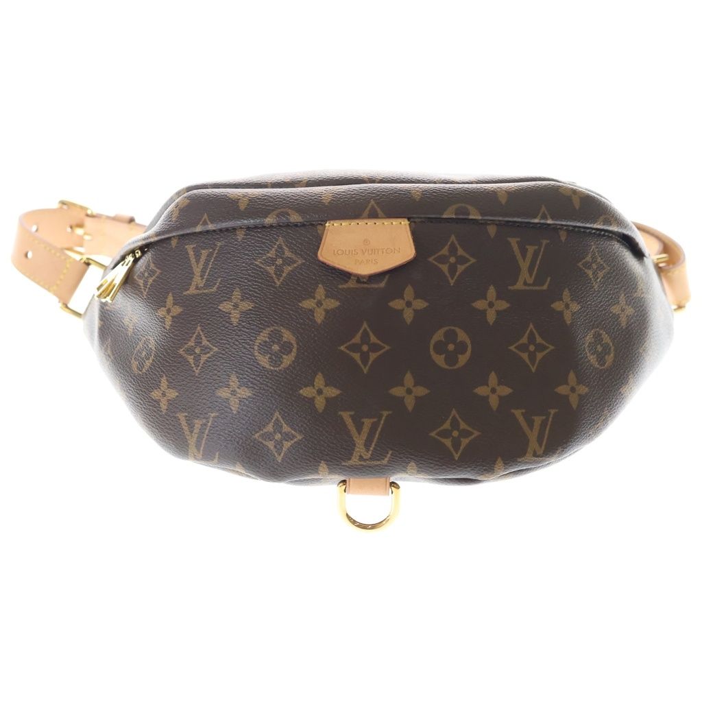 LOUIS VUITTON (ルイヴィトン) バムバッグ モノグラム PVC レザー ショルダー ボディバッグ ブラウン M43644