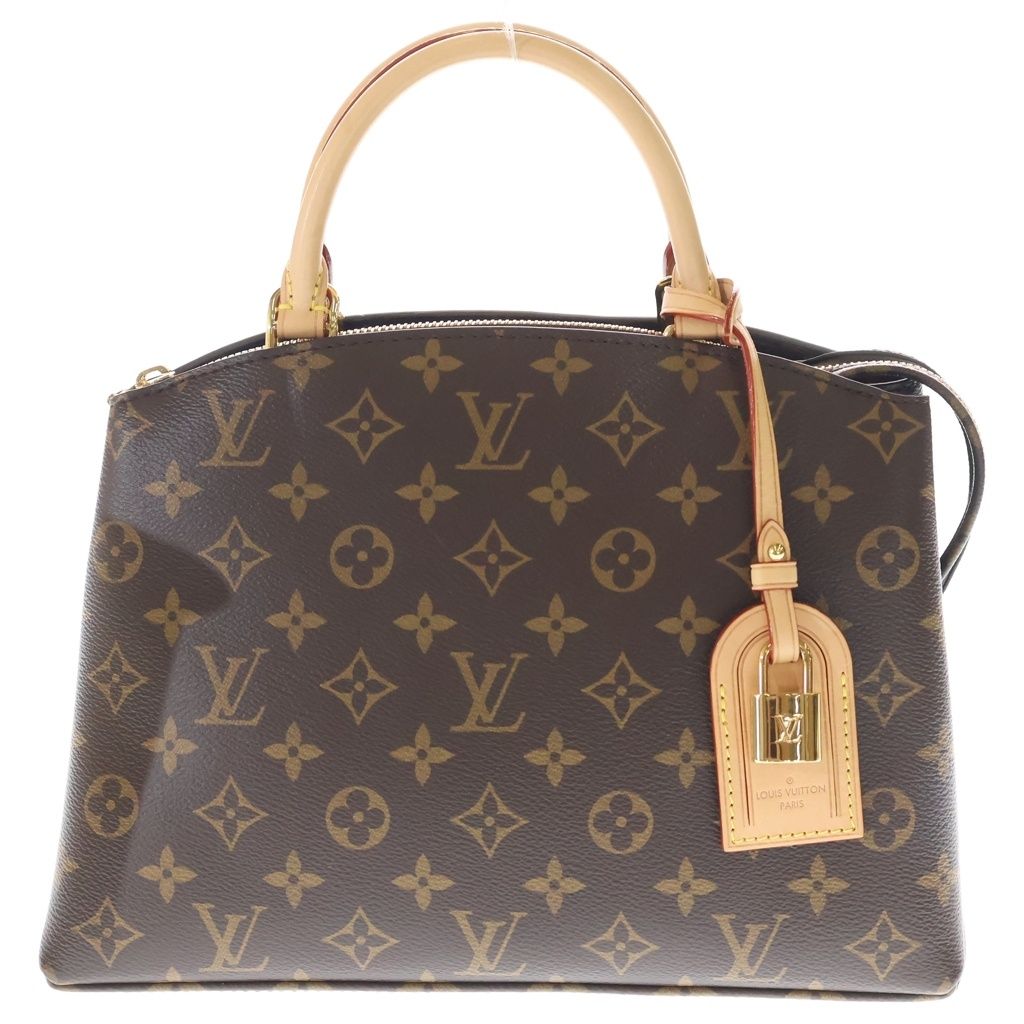 LOUIS VUITTON (ルイヴィトン) モノグラム プティ・パレPM 2WAYバッグ ハンドバッグ ショルダーバッグ ブラウン レザー×PVC M45900 ゴールド金具