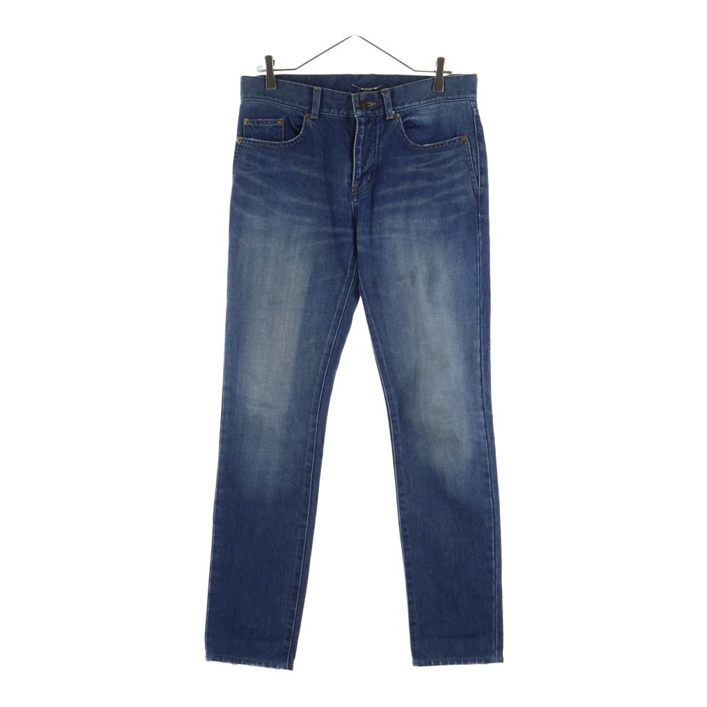 SAINT LAURENT PARIS (サンローランパリ) 5ポケット ジップフライ スキニーデニムパンツ インディゴ 484345 Y883L
