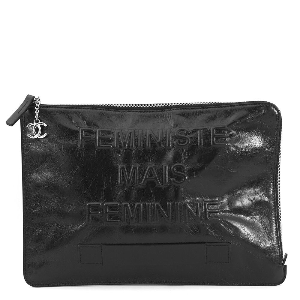 シャネル クラッチバッグ ココマーク レザー CHANEL バッグ セール品 黒