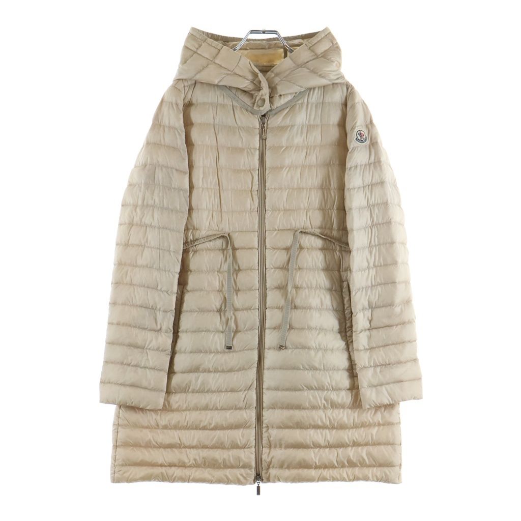 MONCLER　フーディスプリングコート　ベージュ　TUILE MONCLER (モンクレール) バーベル ジップアップ フーディ ダウンコート