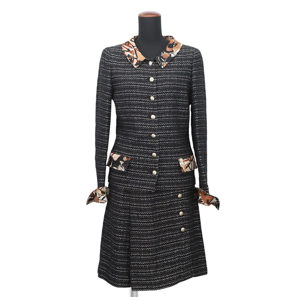 シャネル セットアップ ツイード ココマーク レディースサイズ36 P25499W03501 CHANEL ジャケット スカート