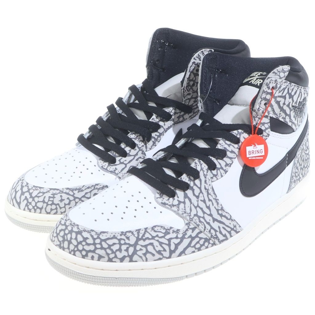 NIKE (ナイキ) AIR JORDAN 1 RETRO HIGH OG WHITE CEMENT ELEPHANT