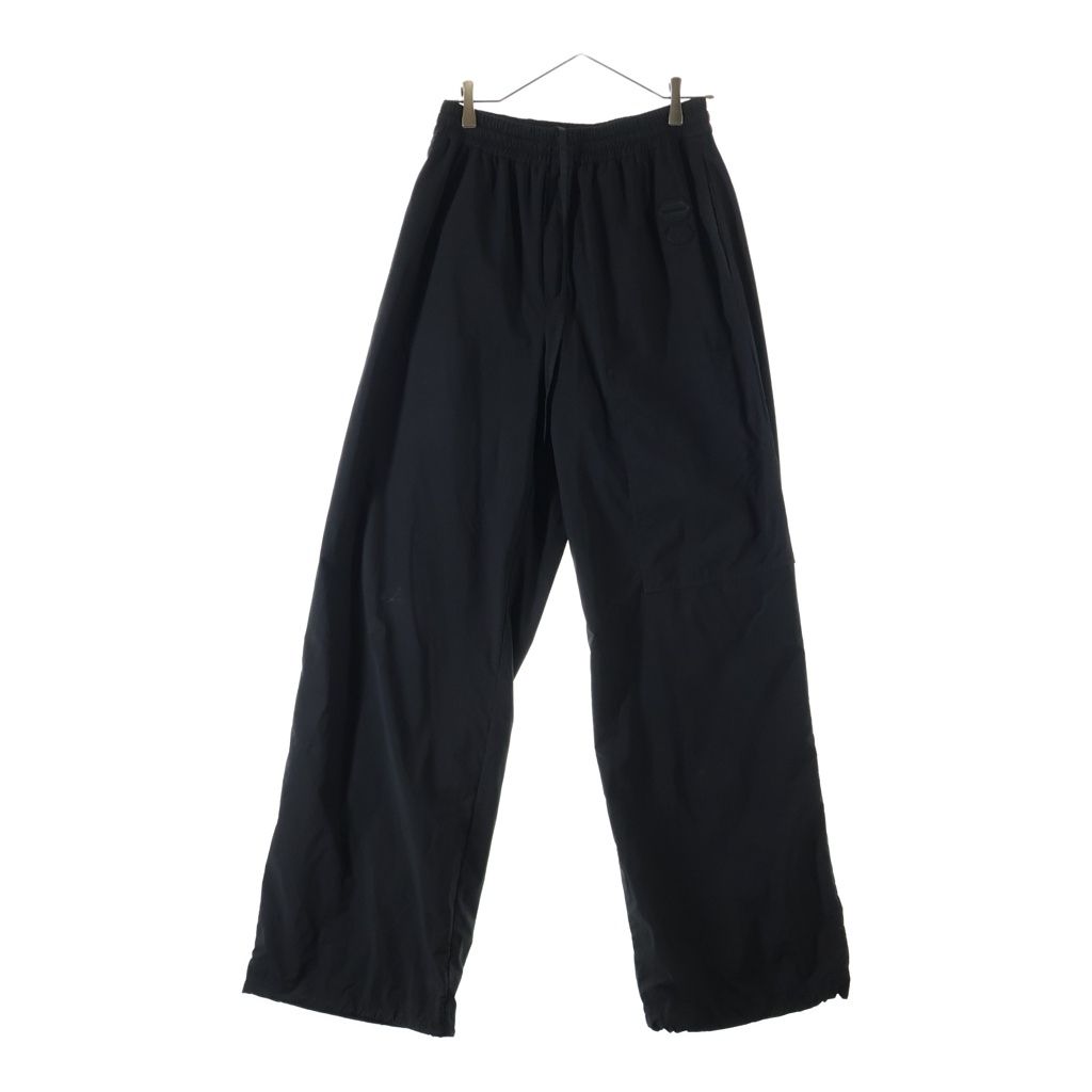 OFF-WHITE オフホワイト ロゴパッチ ワイドナイロンロングパンツ ブラック OMCA238F22FAB002 OFF-WHITE (オフホワイト) ロゴパッチ ワイドナイロンロングパンツ