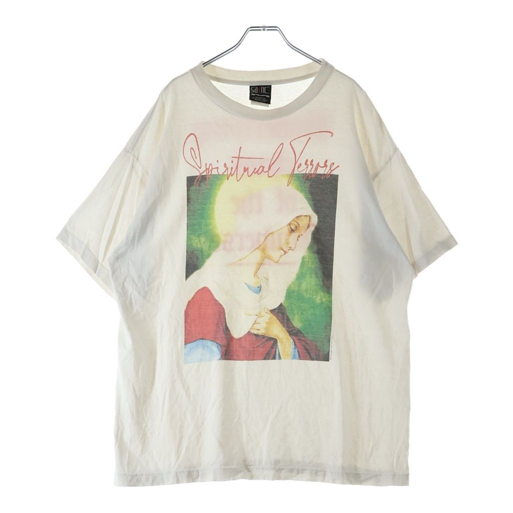 SAINT MICHAEL (セントマイケル) 22AW SPIRITUL MARIA マリア 両面プリントTシャツ 半袖クルーネックカットソー ホワイト SM-A22-0000-008