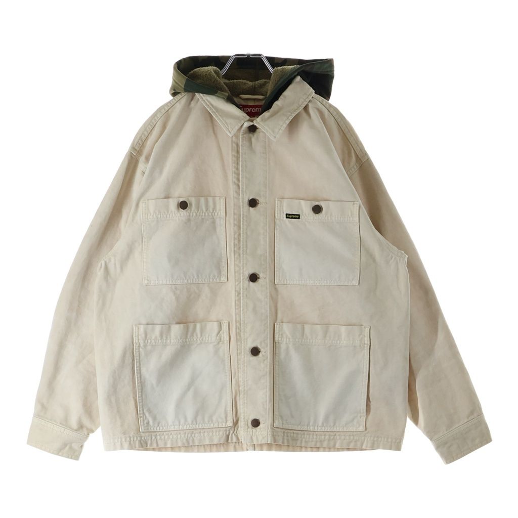 SUPREME シュプリーム 25SS Worn Hooded Chore Coat ウーブン フーデッド チョアコート ナチュラル SUPREME (シュプリーム) 25SS Worn Hooded Chore Coat ウーブン