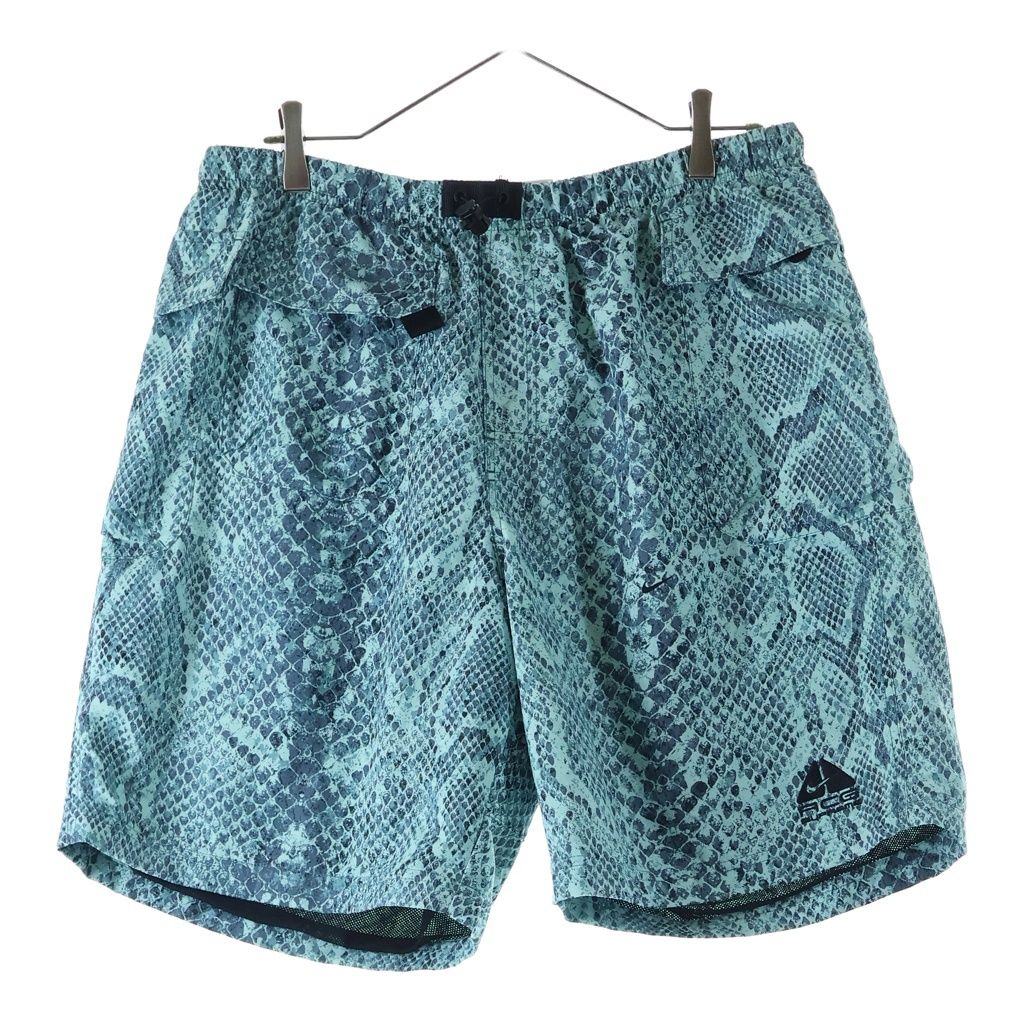SUPREME (シュプリーム) 22AW ×NIKE ACG Nylon Trail Short Pant ナイキ ACG ナイロントレイルショーツ パイソン柄 ブルー