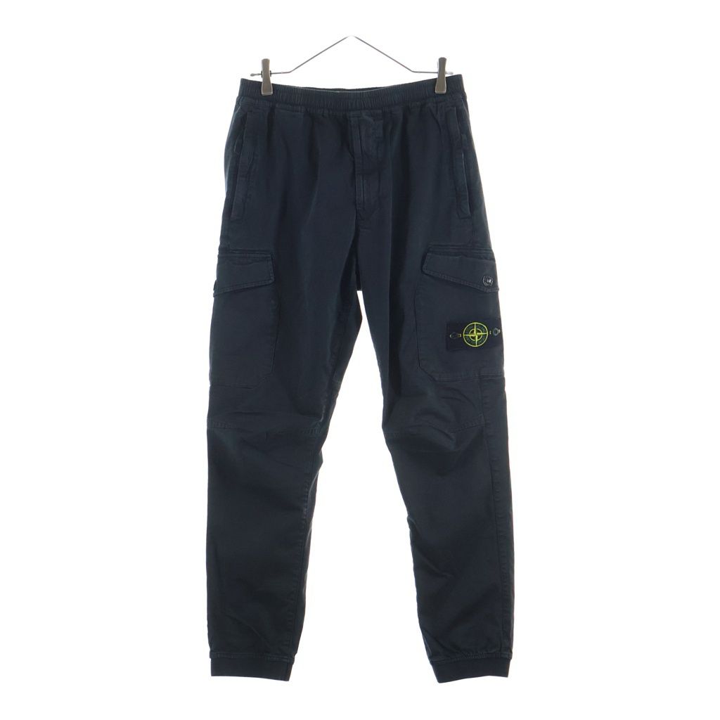 STONE ISLAND (ストーンアイランド) RE-T Cargo Pants ロゴワッペン カーゴパンツ ブラック 731531414