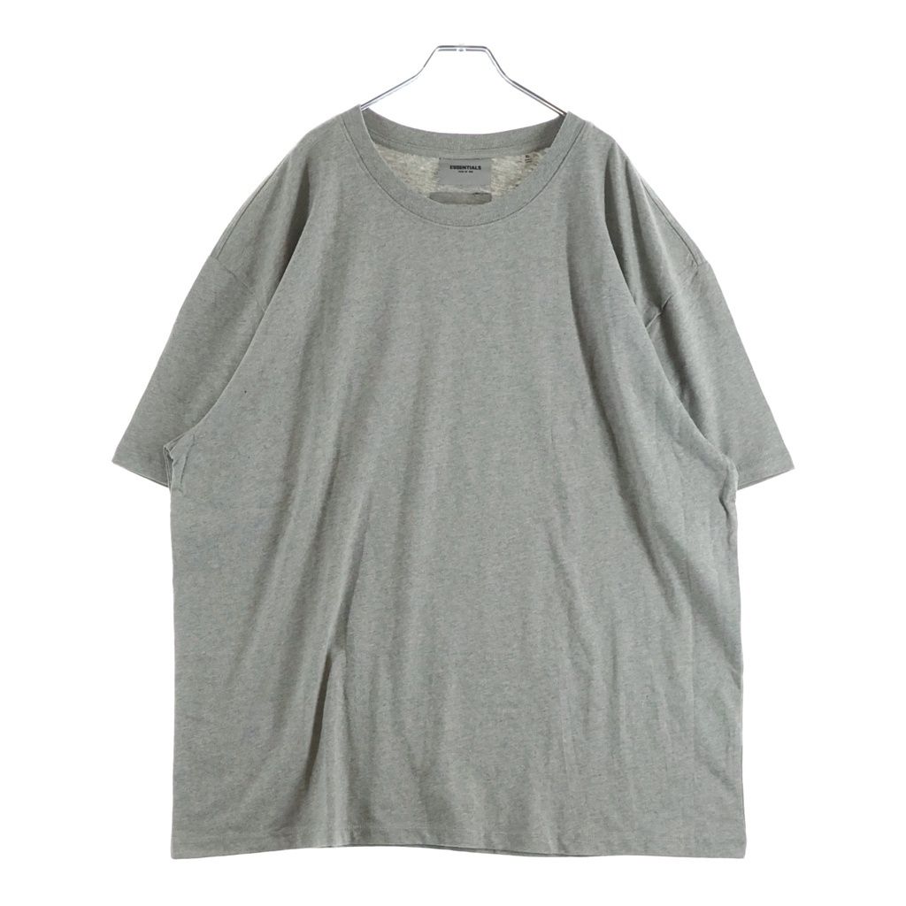 FEAR OF GOD ESSENTIALS (フィアオブゴッド エッセンシャルズ) S/S T-SHIRT ラバーロゴ 半袖Tシャツ グレー
