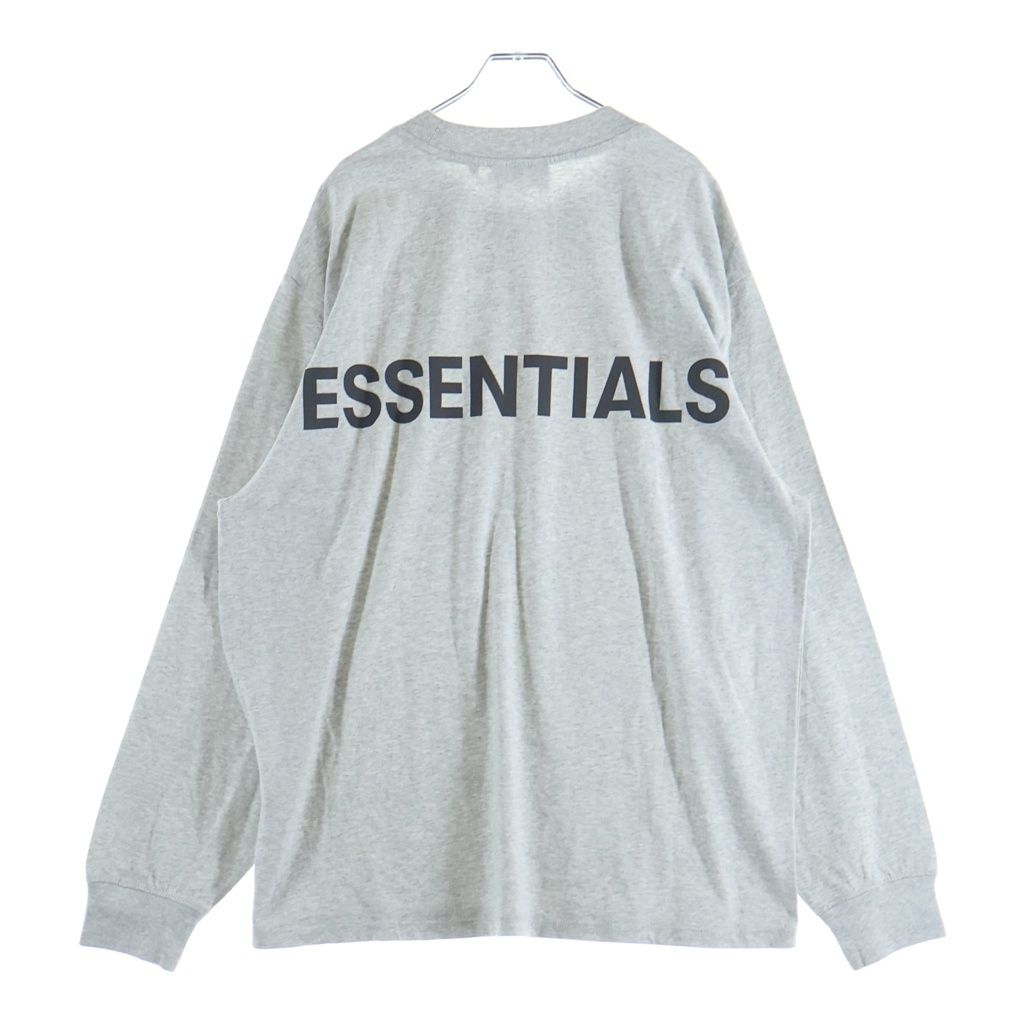 FEAR OF GOD ESSENTIALS (フィアオブゴッド エッセンシャルズ) L/S T-SHIRT リフレクター 長袖Tシャツ ロンT グレー