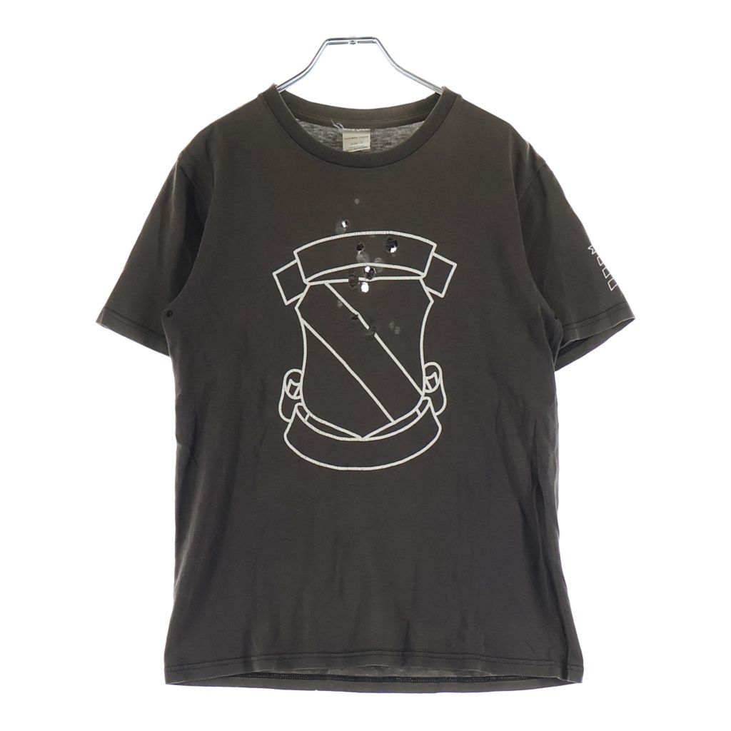 NUMBER (N)INE (ナンバーナイン) 01AW STANDARD期 EMBLEM TEE スタンダード期 エンブレム 半袖Tシャツ ブラウン