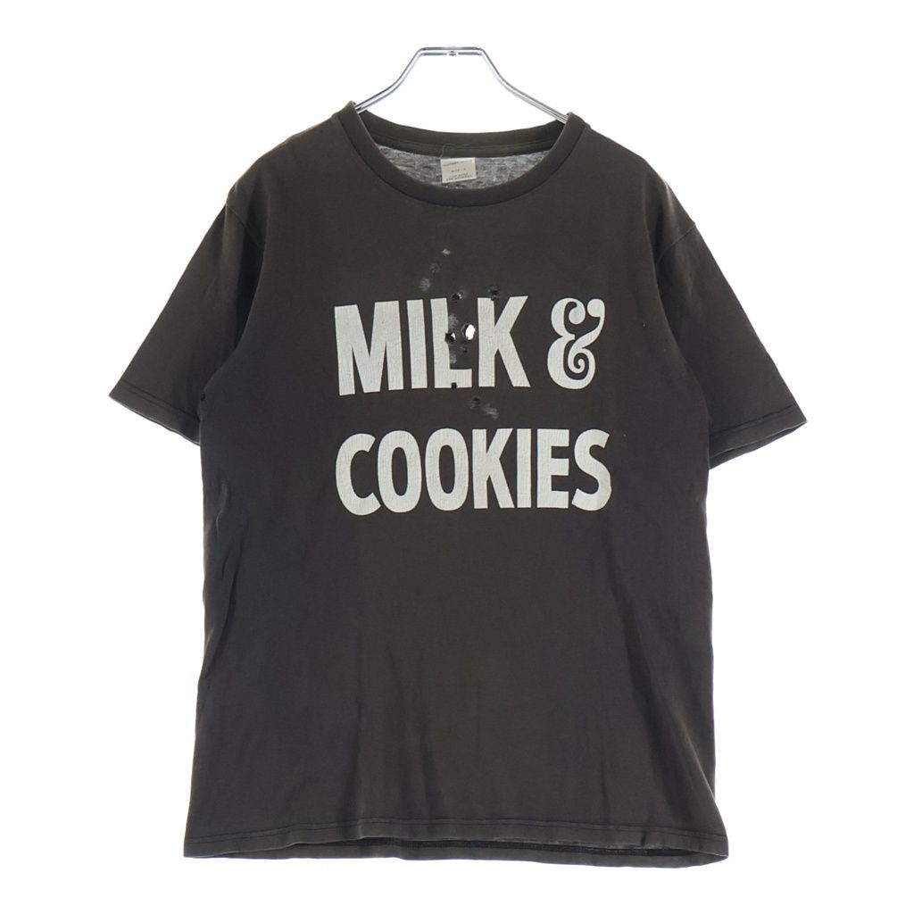 NUMBER (N)INE (ナンバーナイン) 01SS タイム期 MILK & COOKIES 半袖Tシャツ ブラウン