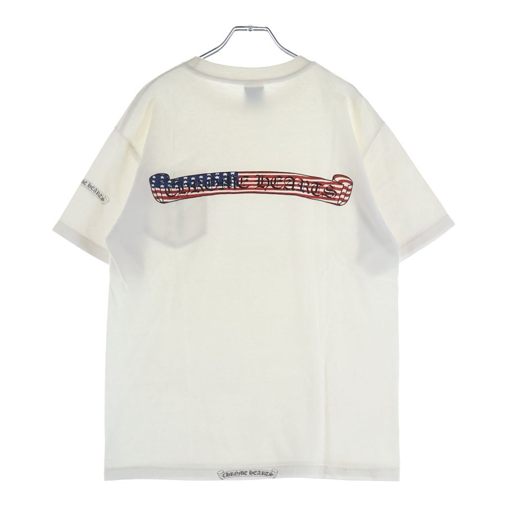 CHROME HEARTS (クロムハーツ) OLD S/S 英字ロゴ バックアメリカンスクロールラベルプリント 半袖Tシャツカットソー