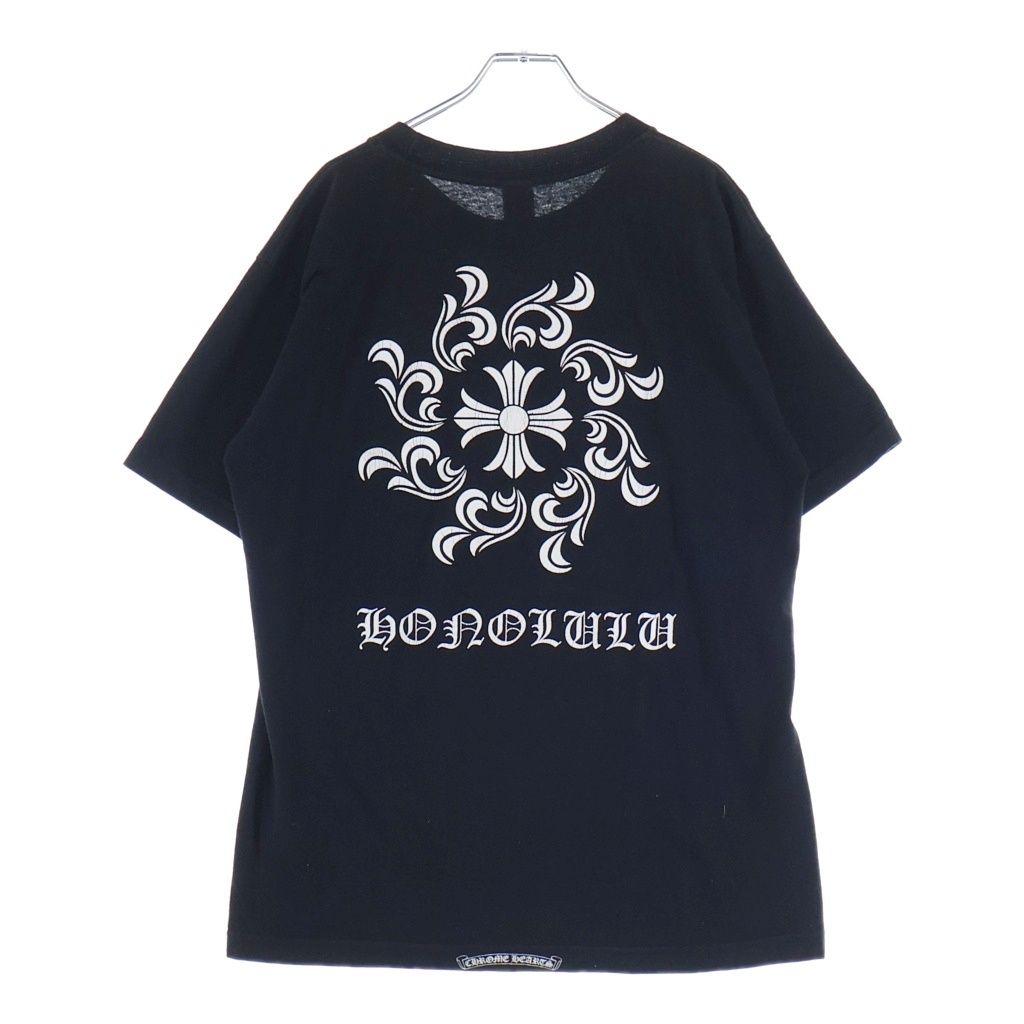 CHROME HEARTS (クロムハーツ) OLD ホノルル限定 ホースシュープリント半袖Tシャツカットソー