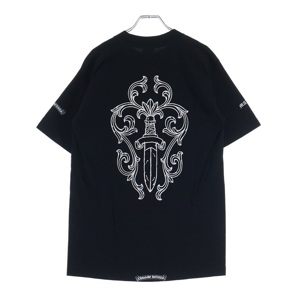 CHROME HEARTS (クロムハーツ) OLD S/S TEE オールド マックスフィールド バックダガープリント半袖Tシャツカットソー