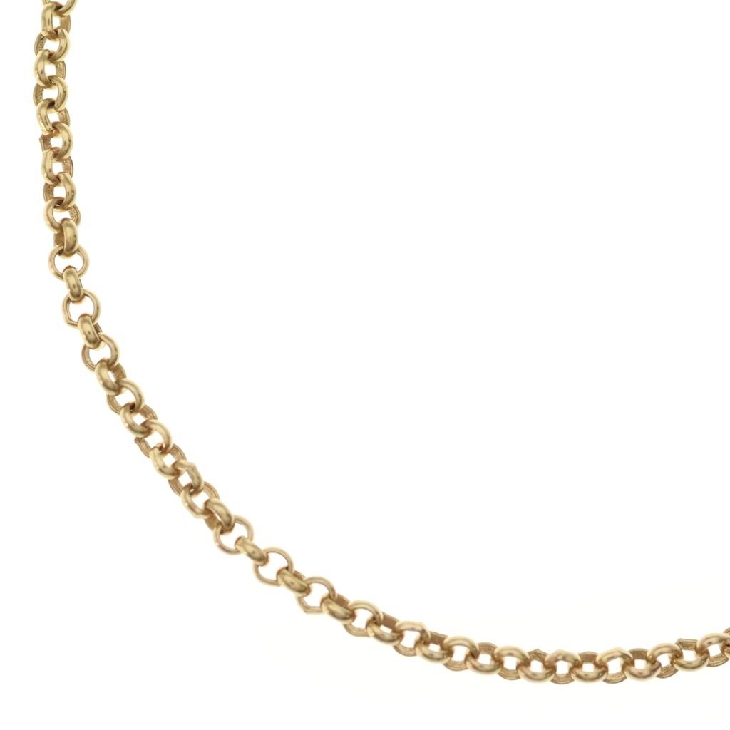 CHROME HEARTS (クロムハーツ) 22K NECKCHAIN R20 ロールチェーンネックレス 20inch ゴールド BCA011 オールド