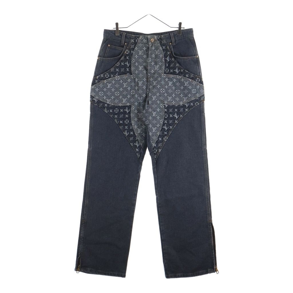LOUIS VUITTON (ルイヴィトン) 23AW monogram flower denim pants RM232 Y92 HPD92W モノグラム フラワー デニムパンツ ブラック