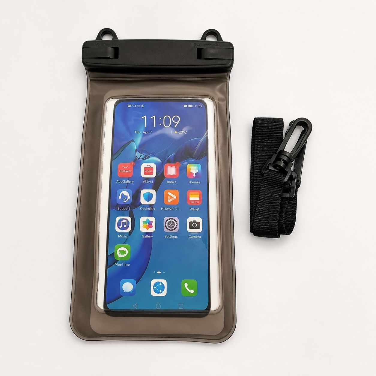 防水スマホケース IPX8 7インチ対応 首掛け ストラップ付 - メルカリ