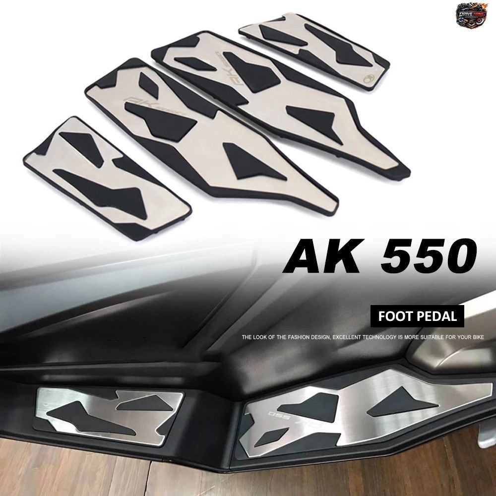 新型バイクアクセサリー AK550 2017-2019 - KYMCO AK550用シリコン+アルミニウム製ペダル22個セット ペダルキット
