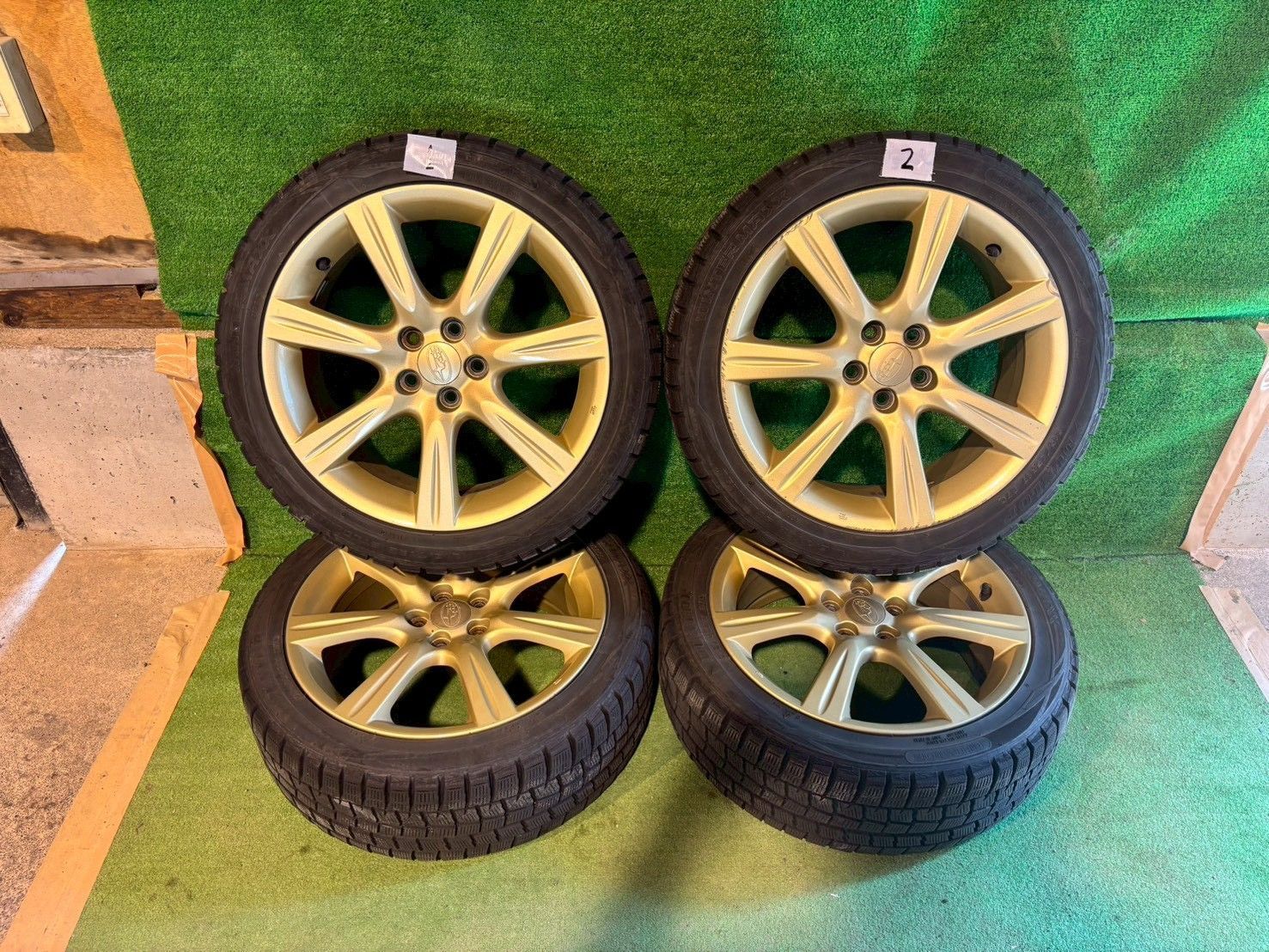 ★スバル　インプレッサWRXセダン　TA-GDA　スタッドレスタイヤホ純正イールセット　215/45R17　送料込み